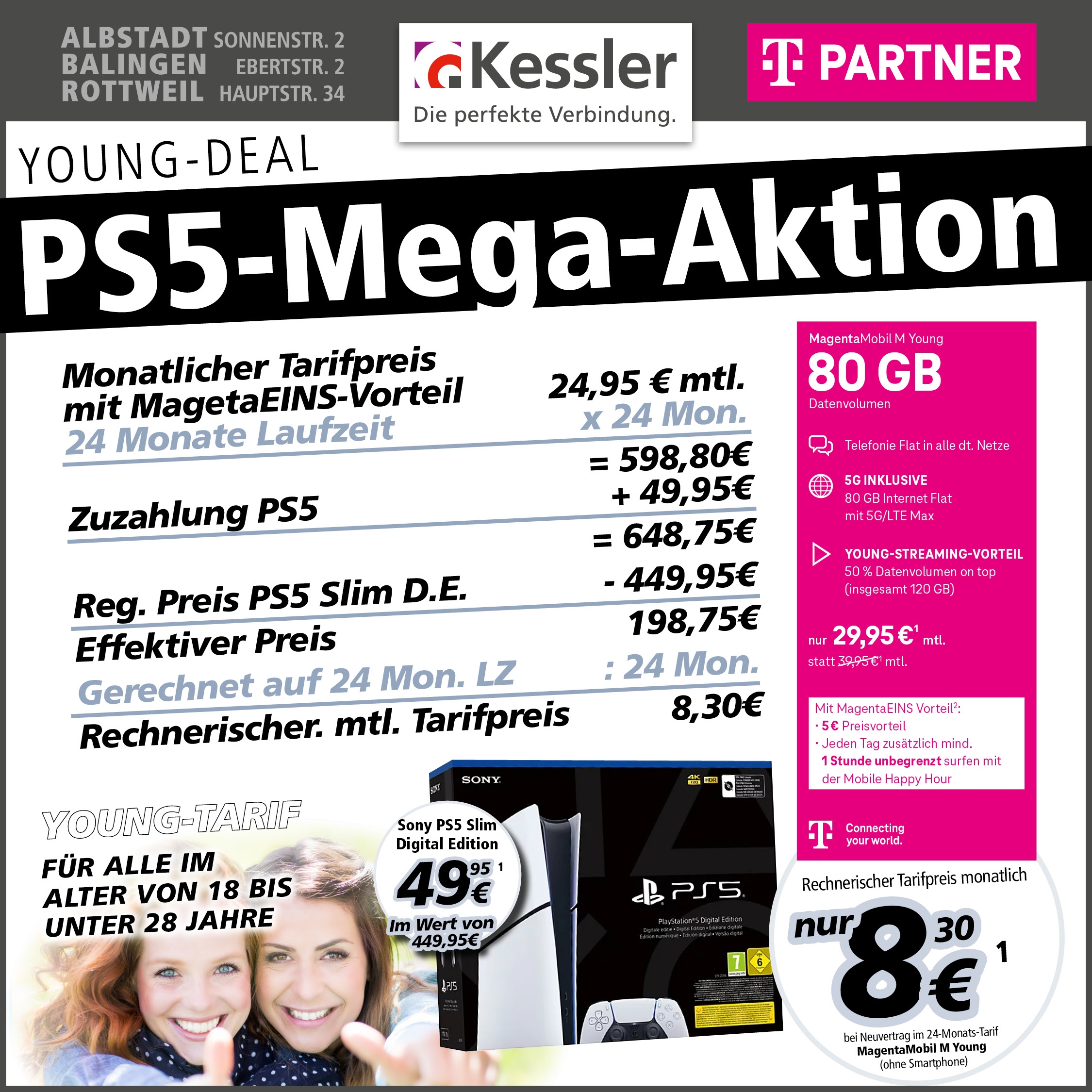 Telekom Young PS5 Mega Aktion