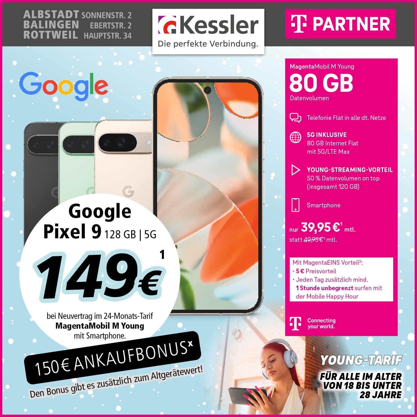 MagentaMobil M Young mit Google Pixel 9