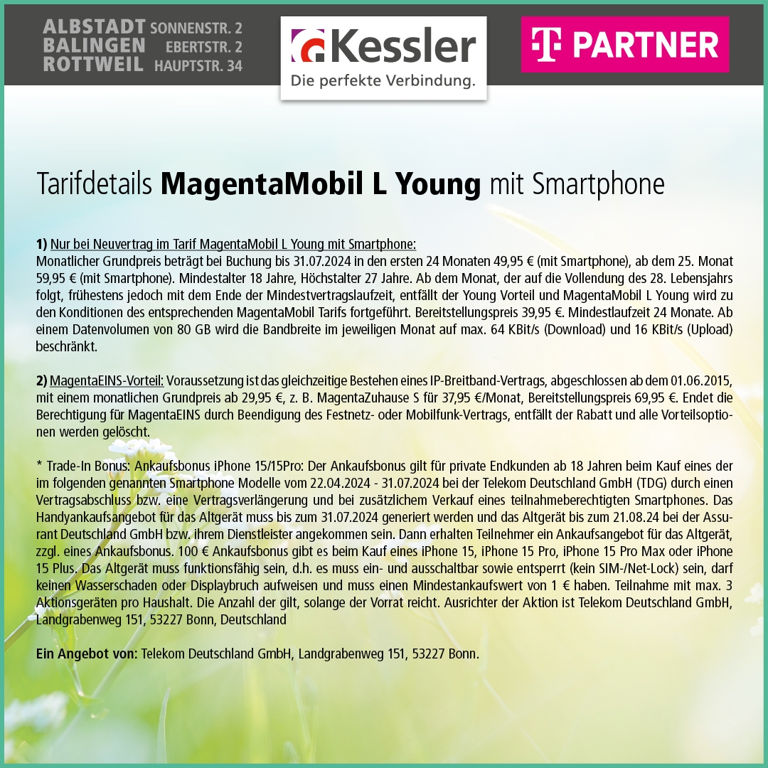 MagentaMobil L Young m. iPhone 15 Pro