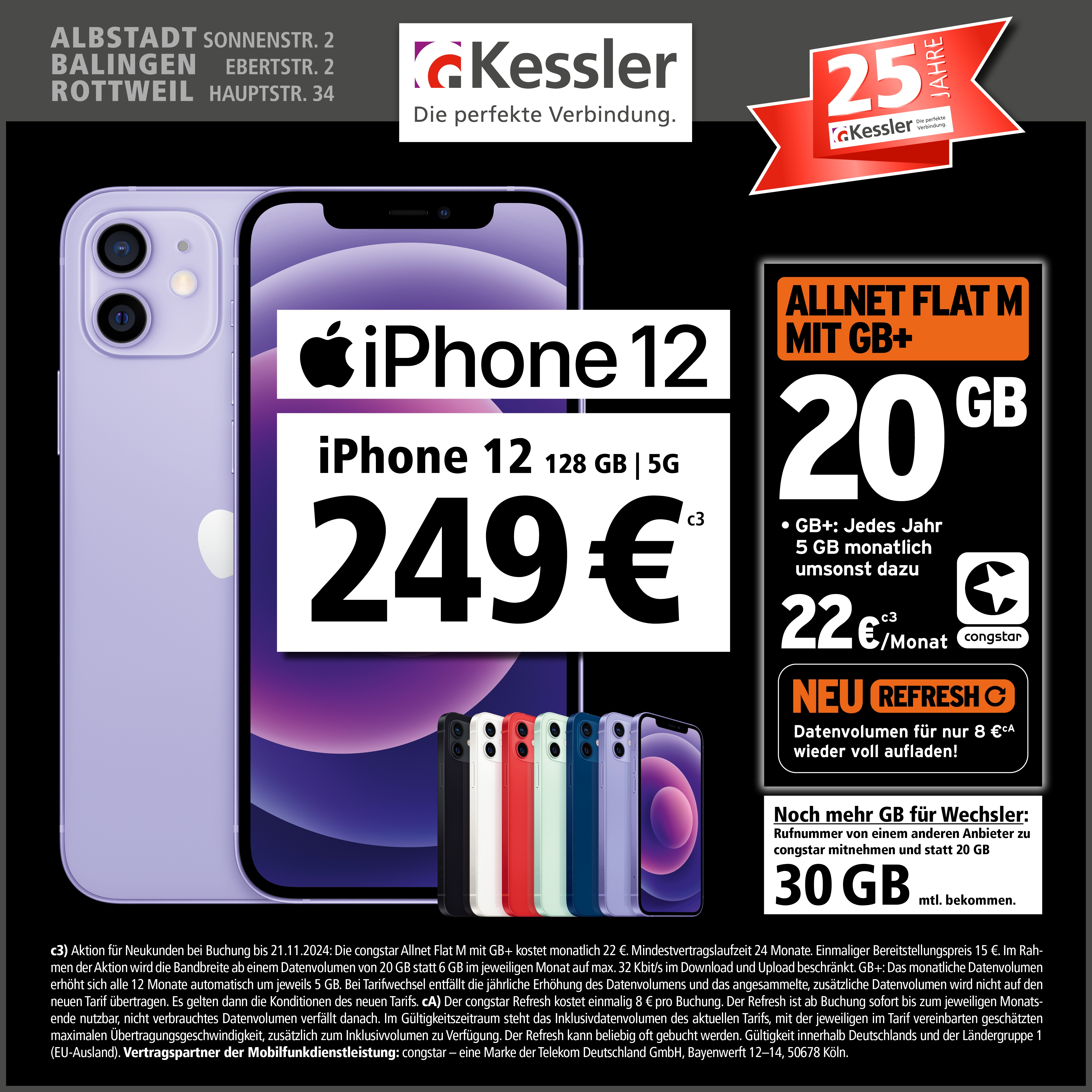 Congstar Allnet M mit GB+ und IPhone 12