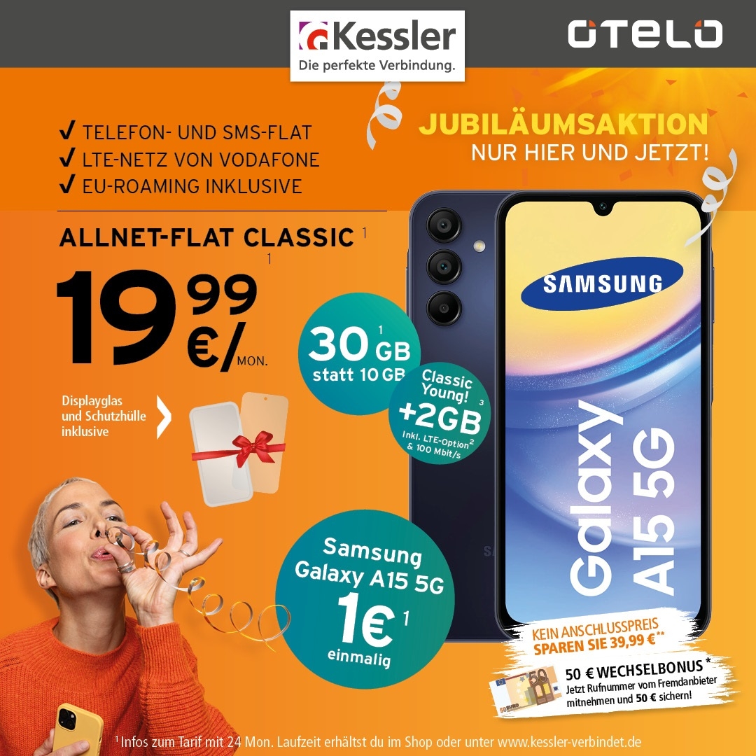 OTELO Classic 20GB mit Samsung Galaxy A15 5G