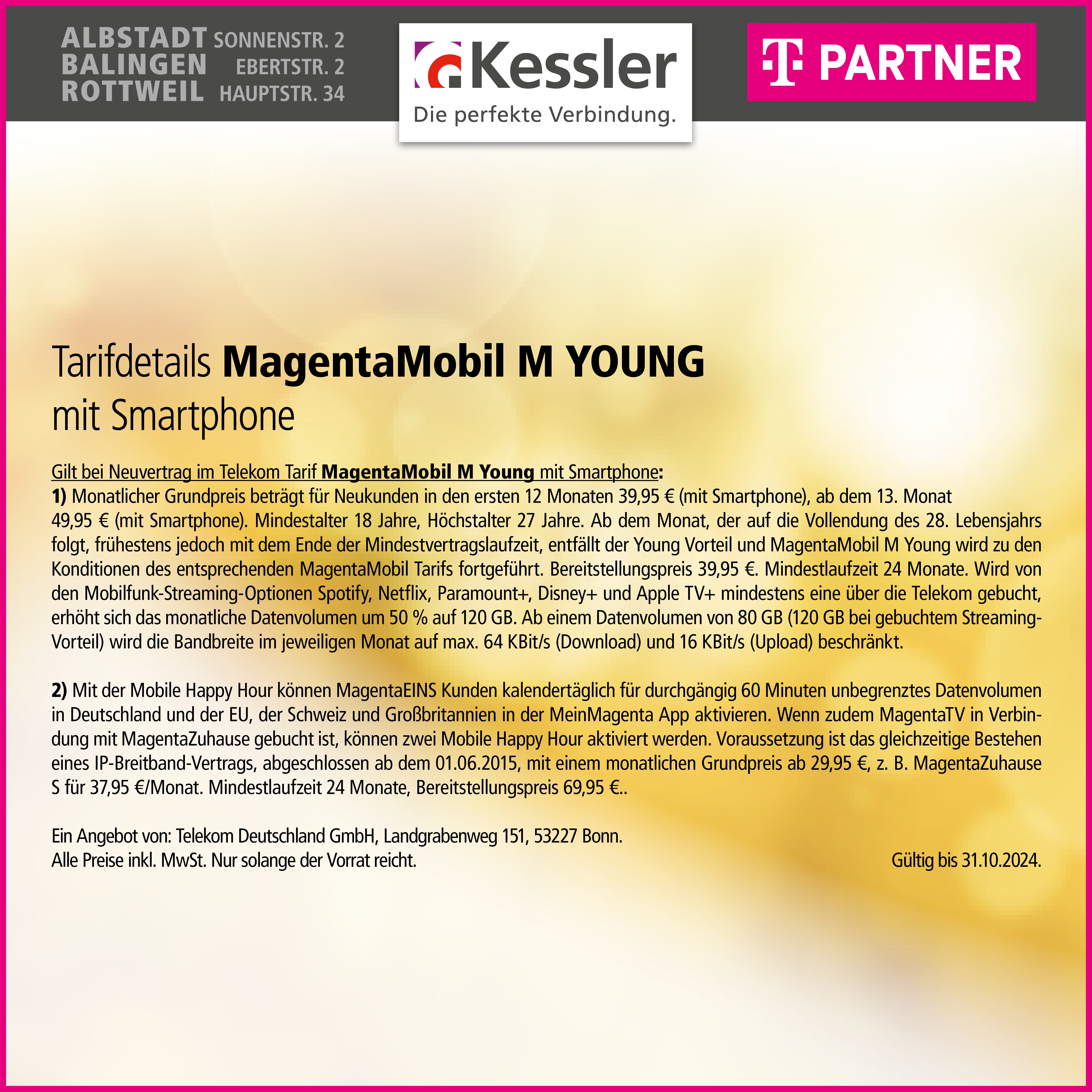 MagentaMobil M Young mit IPhone 16