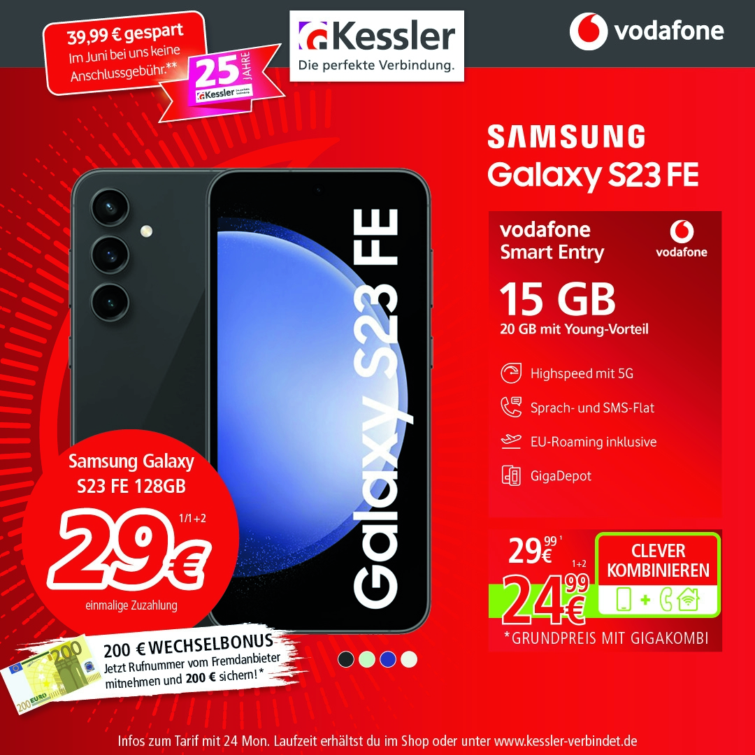 Vodafone Smart Entry mit Galaxy S23FE