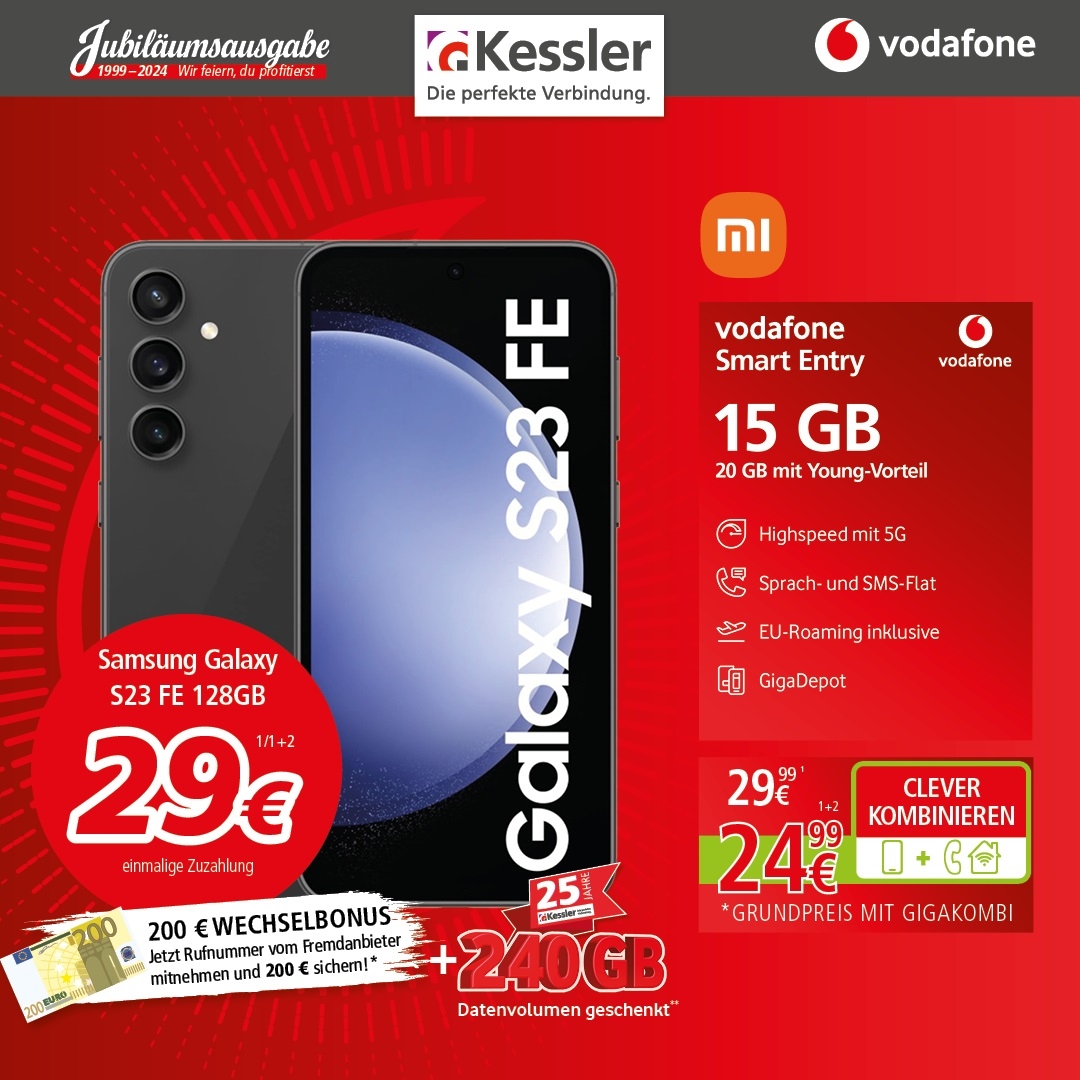 Vodafone Smart Entry mit Galaxy S23FE