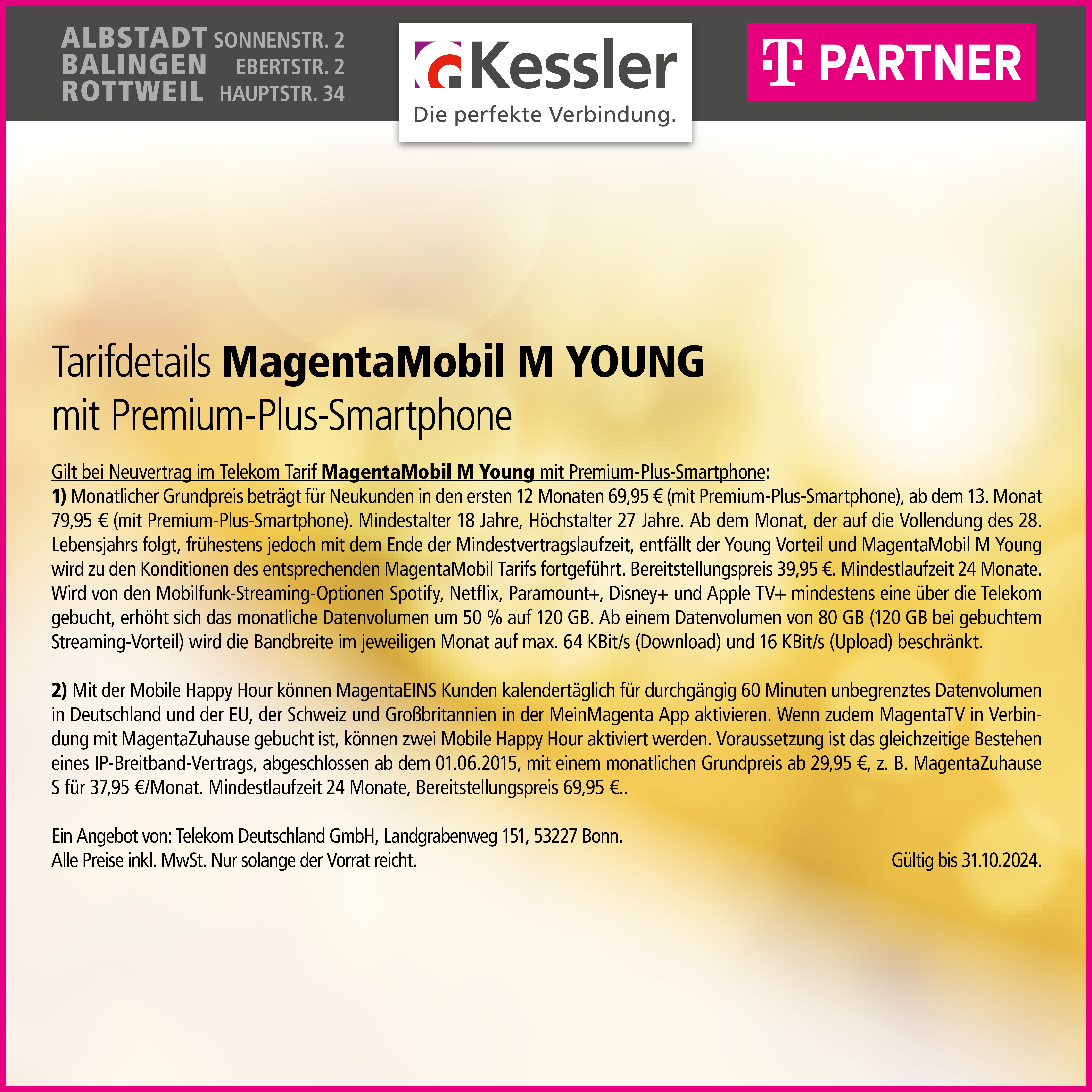 MagentaMobil M Young mit IPhone 16 Pro Max