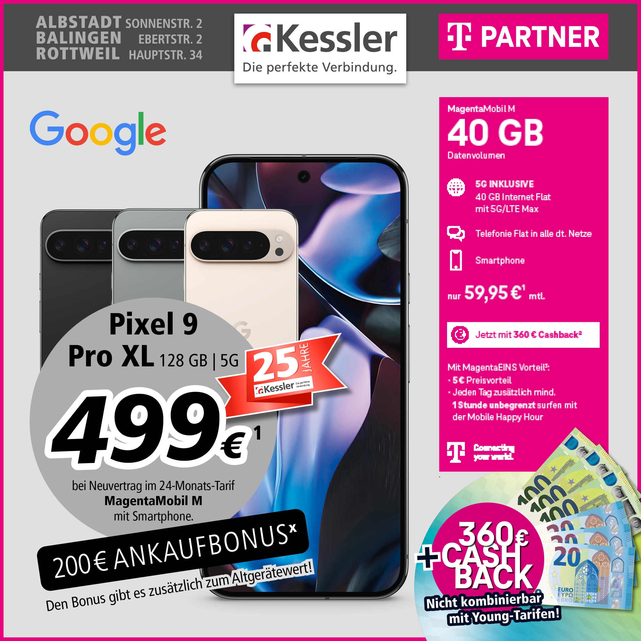 MagentaMobil M mit Google Pixel 9 Pro XL