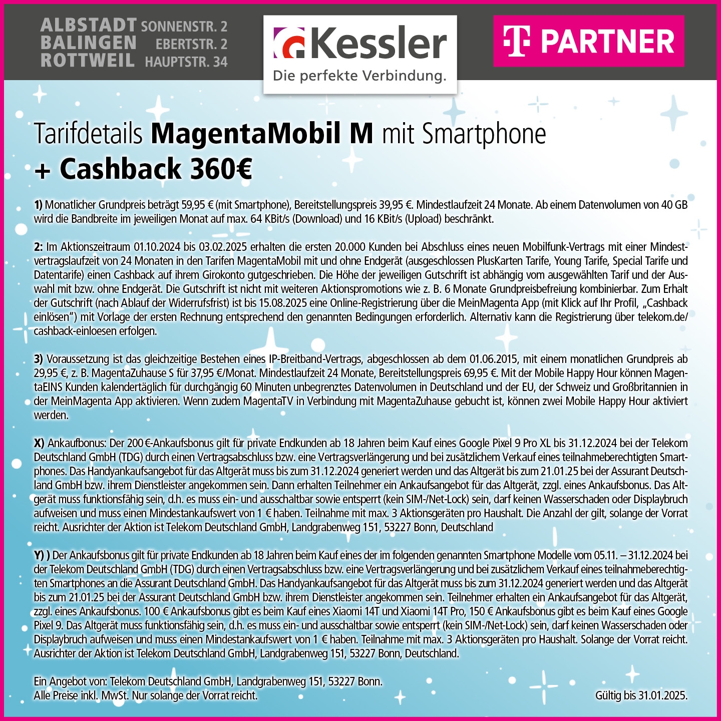 MagentaMobil M mit iPhone 16 und Cashback