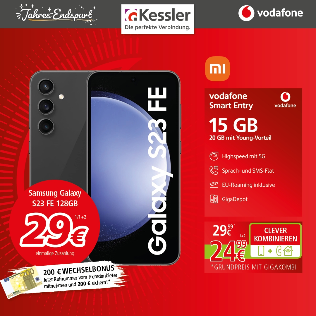 Vodafone Smart Entry mit Galaxy S23FE