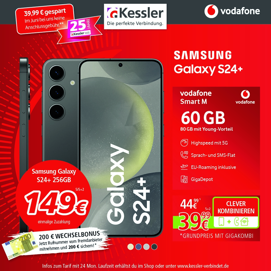 Vodafone Smart M mit Samsung Galaxy S24+