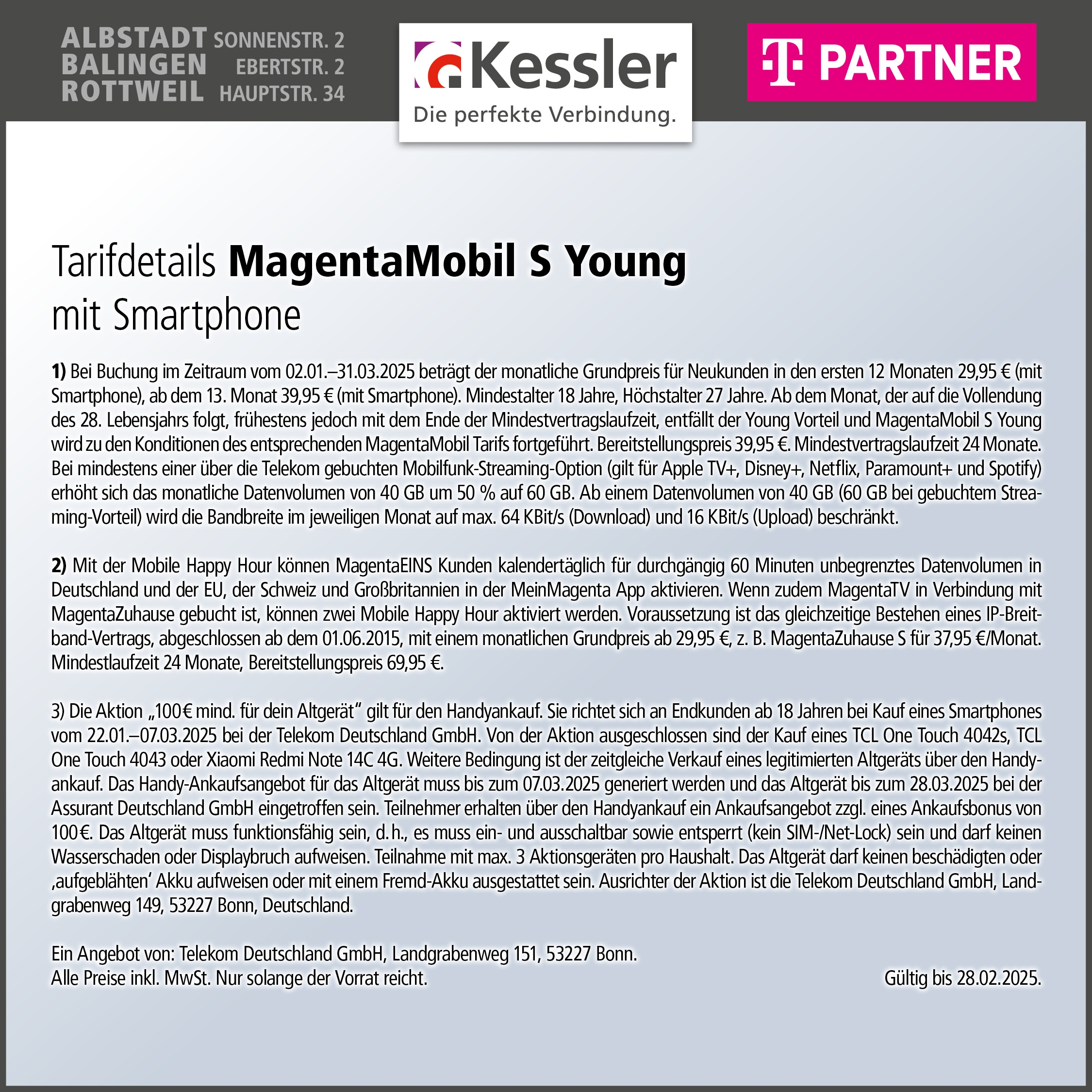 Magenta Mobil S Young mit IPhone 15