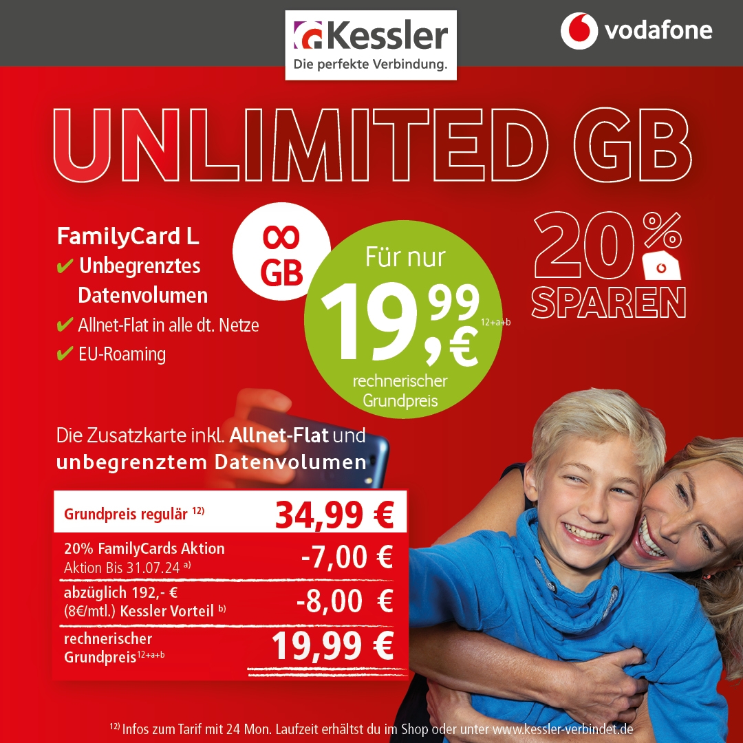 Vodafone Family Card L Unlimited