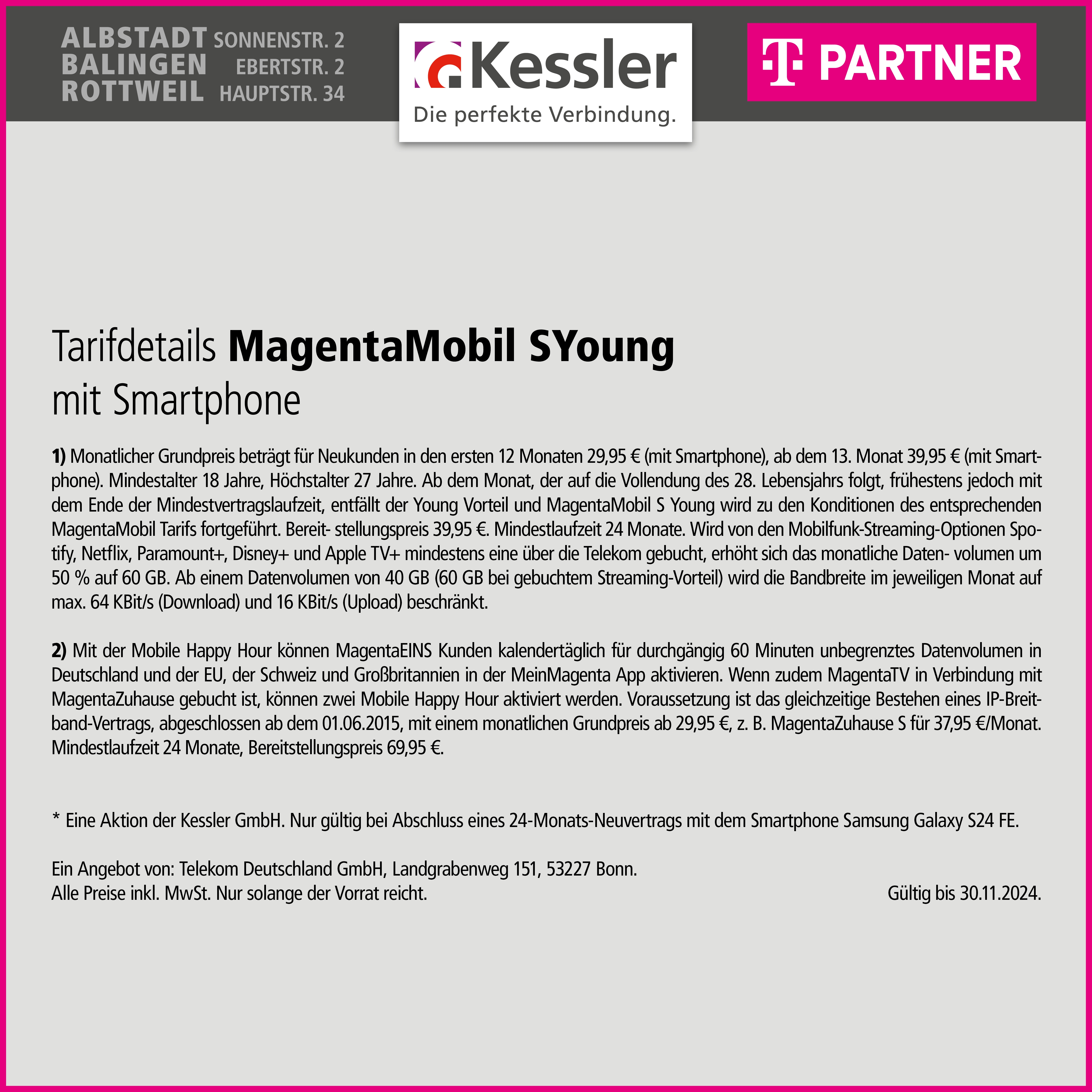 MagentaMobil S Young mit Samsung S24FE