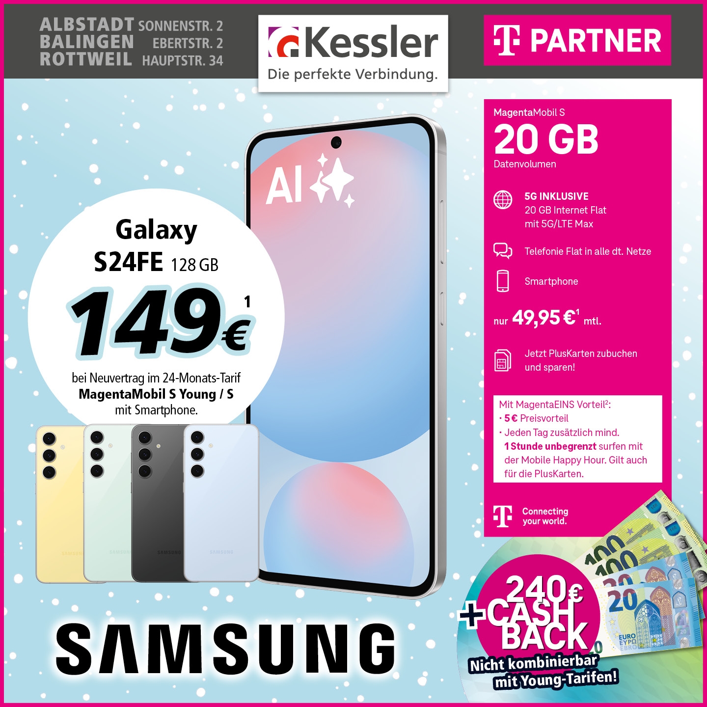 MagentaMobil S mit S24FE und Cashback