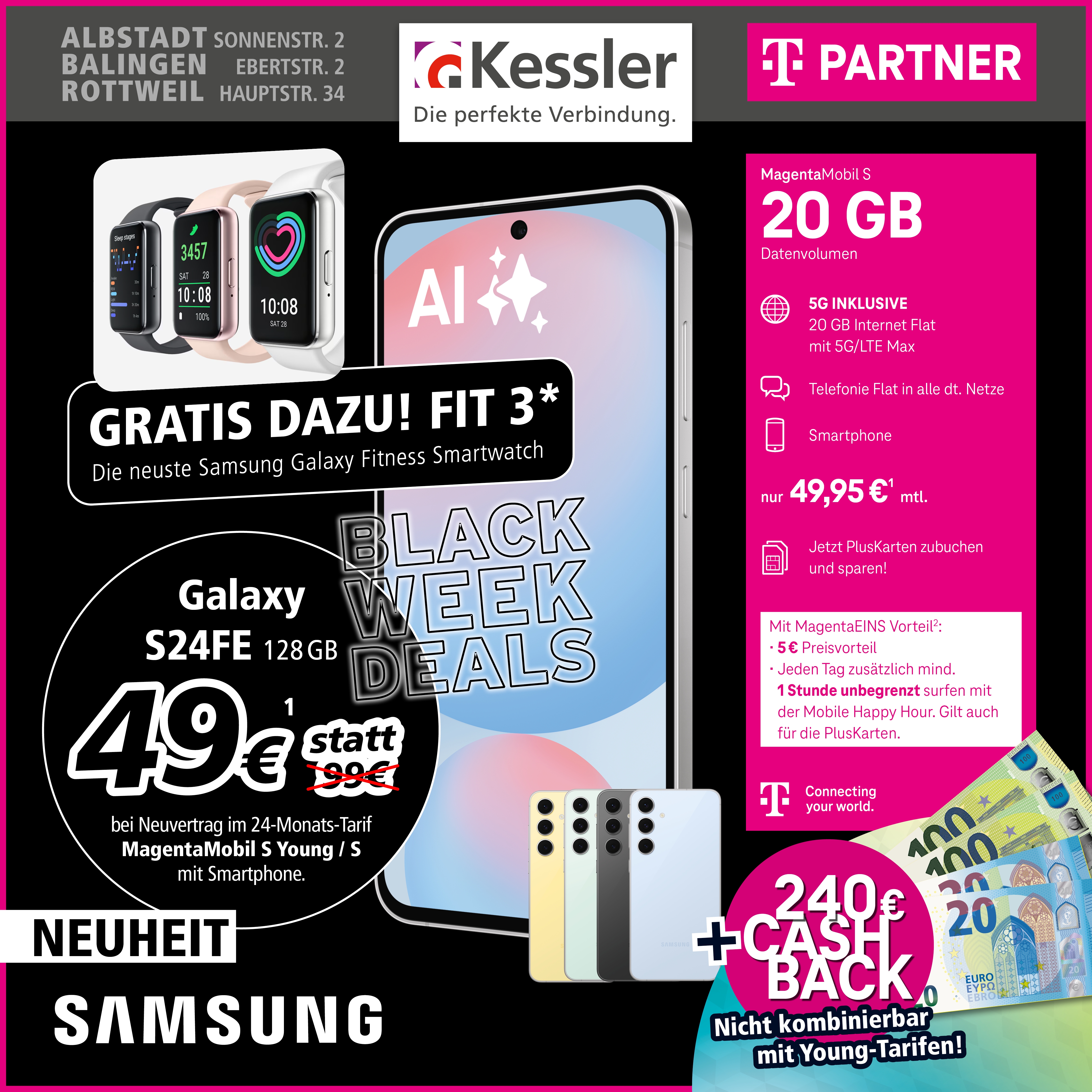 MagentaMobil S Young mit S24FE und Cashback