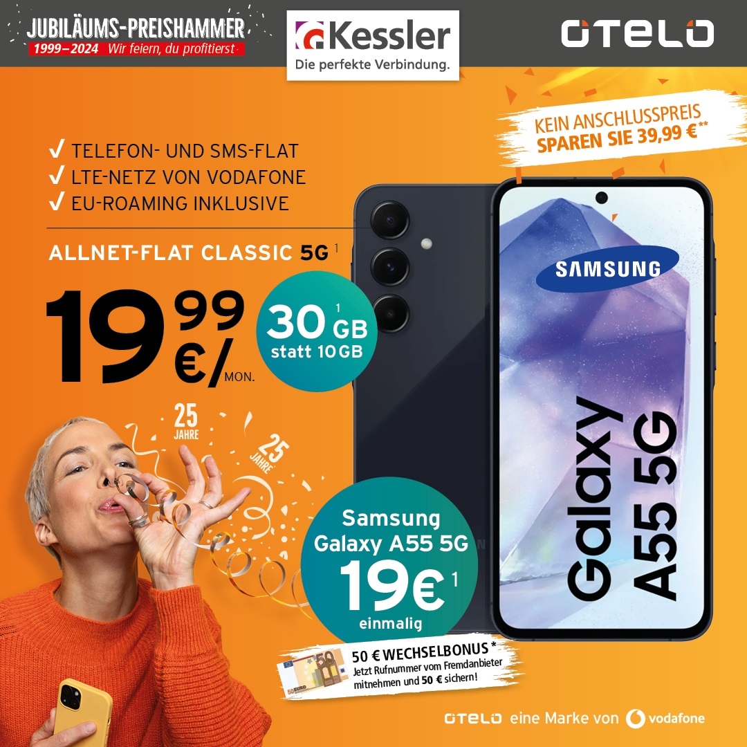 OTELO Classic 30GB mit Samsung A55