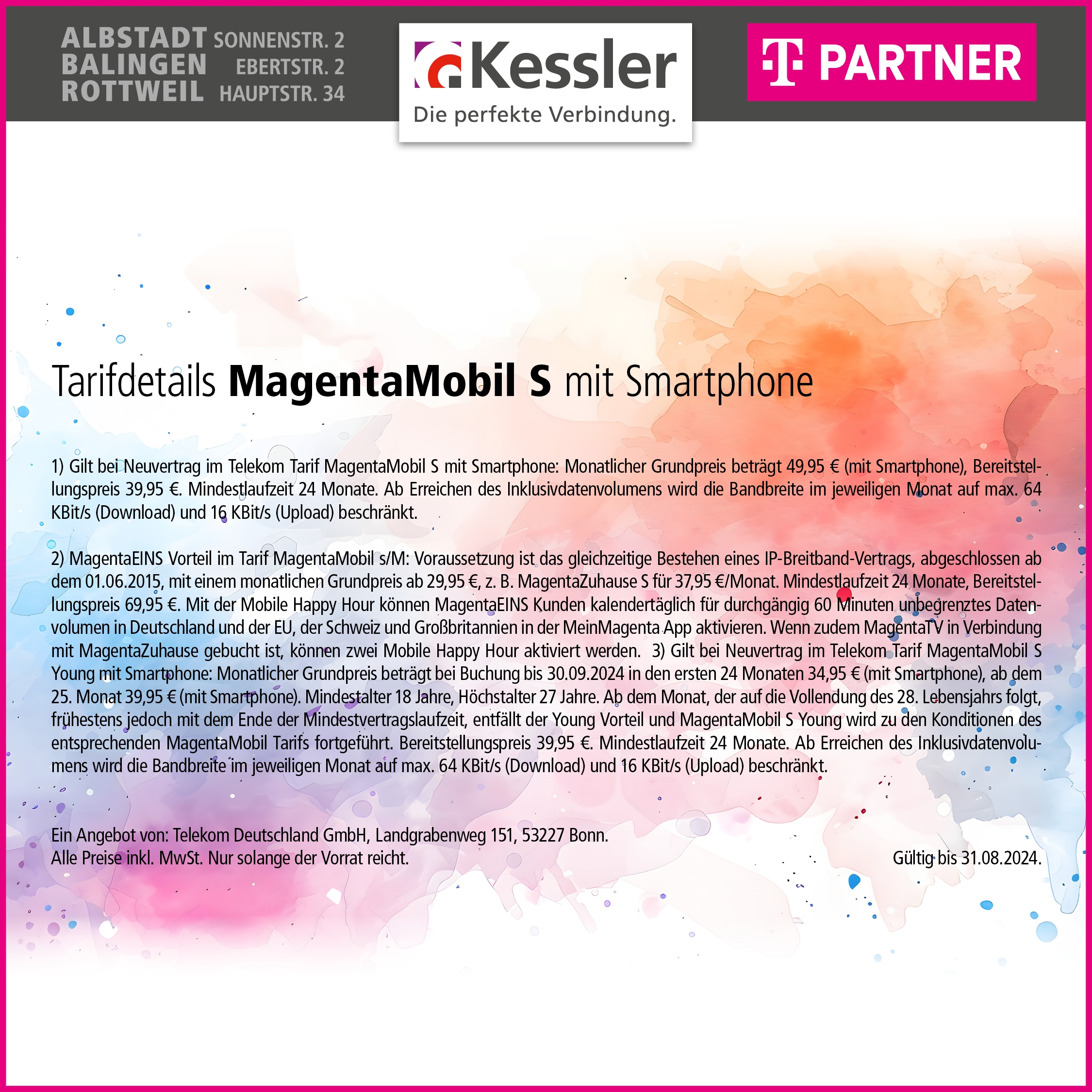 Telekom MagentaMobil S mit Galaxy S23 FE