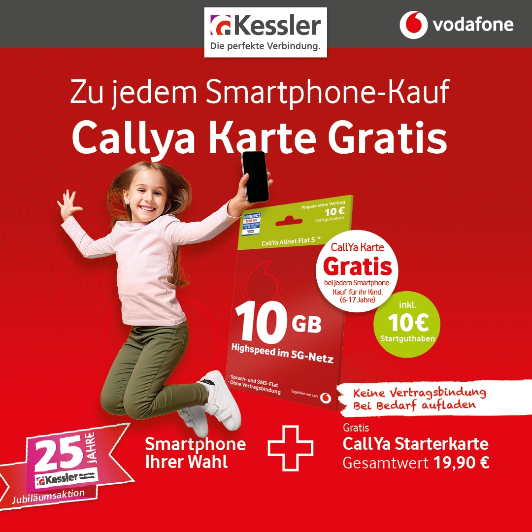 Zu jedem Smartphone-Kauf: Callya Karte gratis