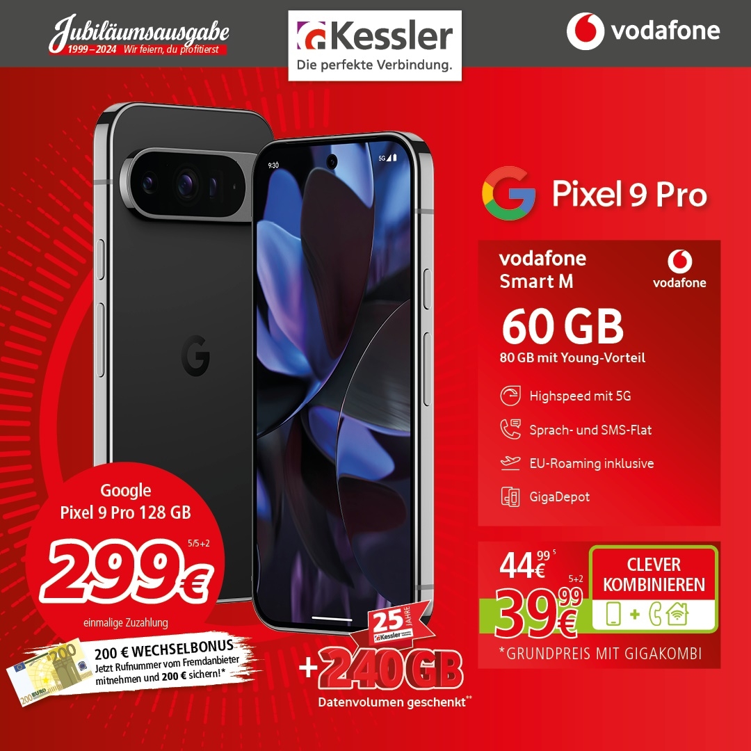 Vodafone Smart M mit Google Pixel 8 Pro