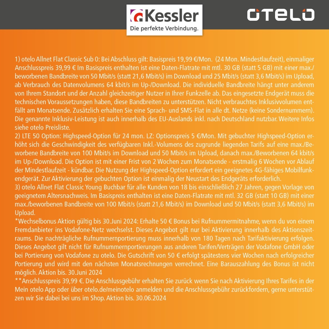 OTELO Classic 20GB mit Samsung Galaxy A15 5G