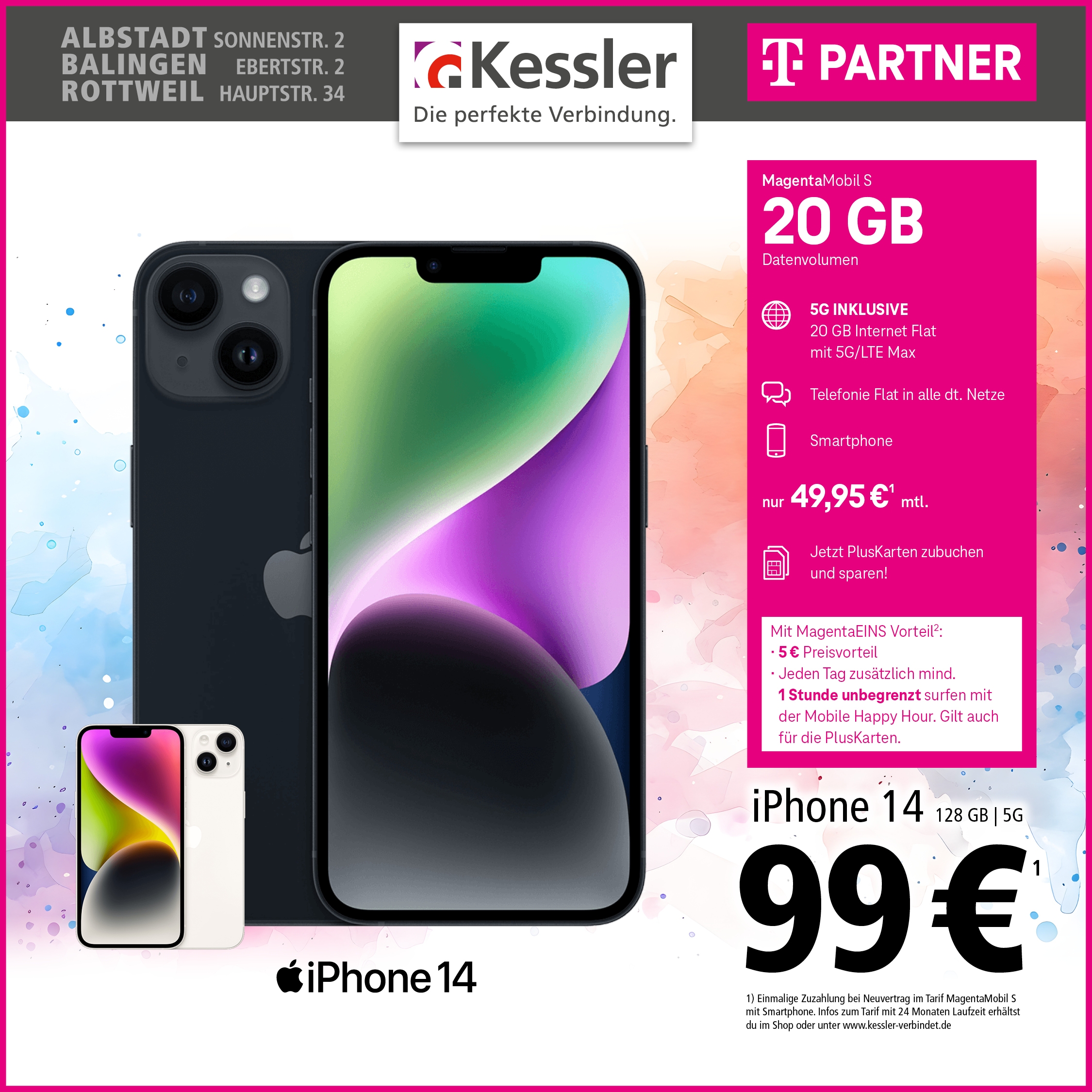 Magenta Mobil S mit iPhone 14