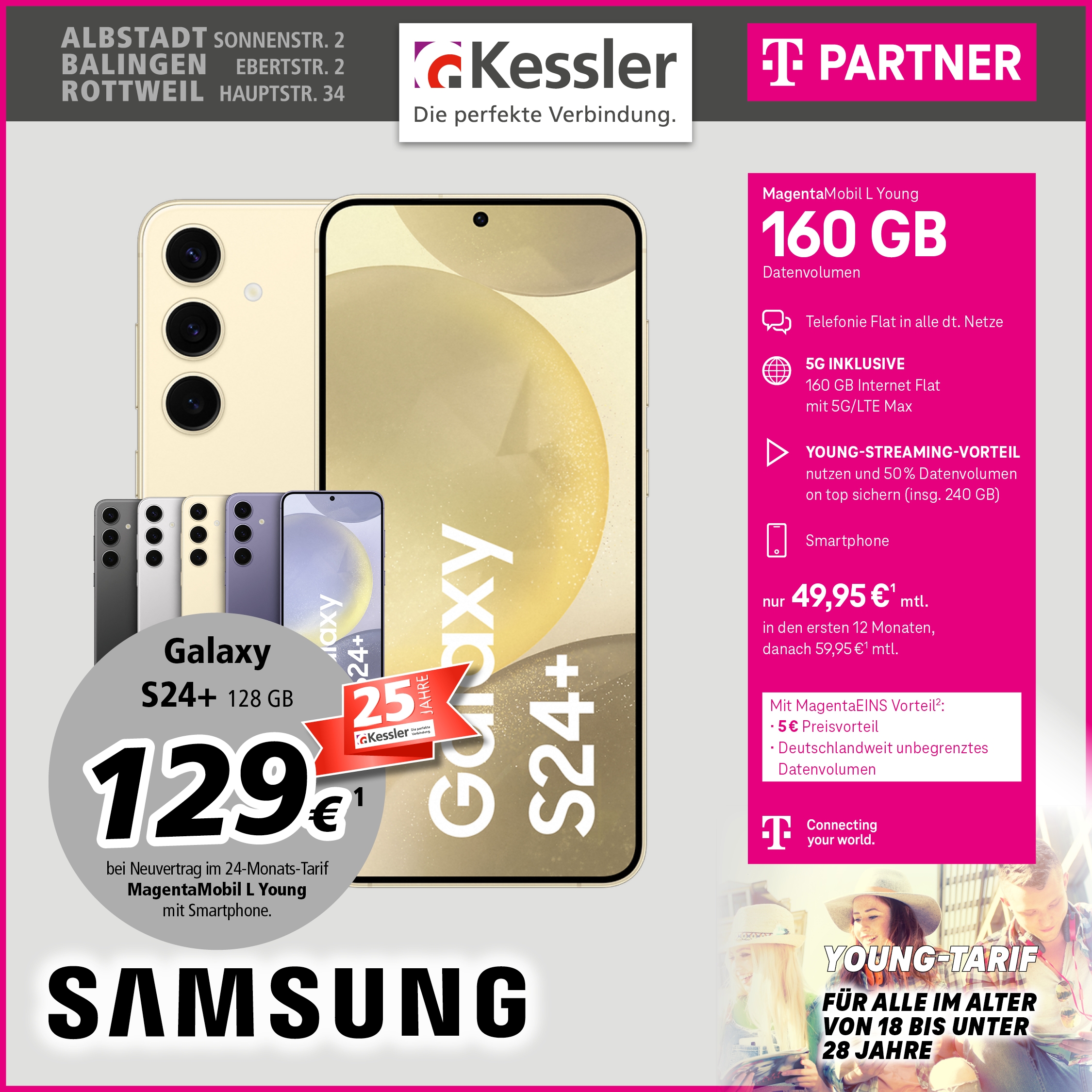 MagentaMobil L Young mit Samsung S24+