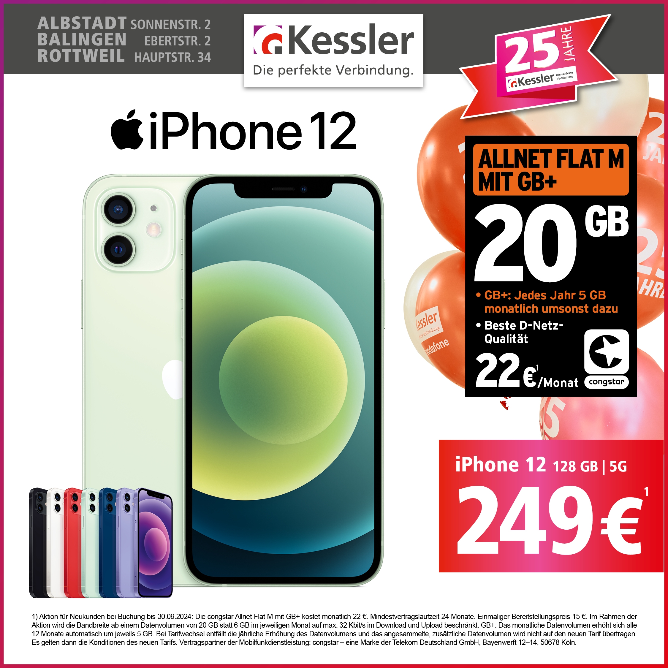 Congstar Allnet M mit GB+ und IPhone 12