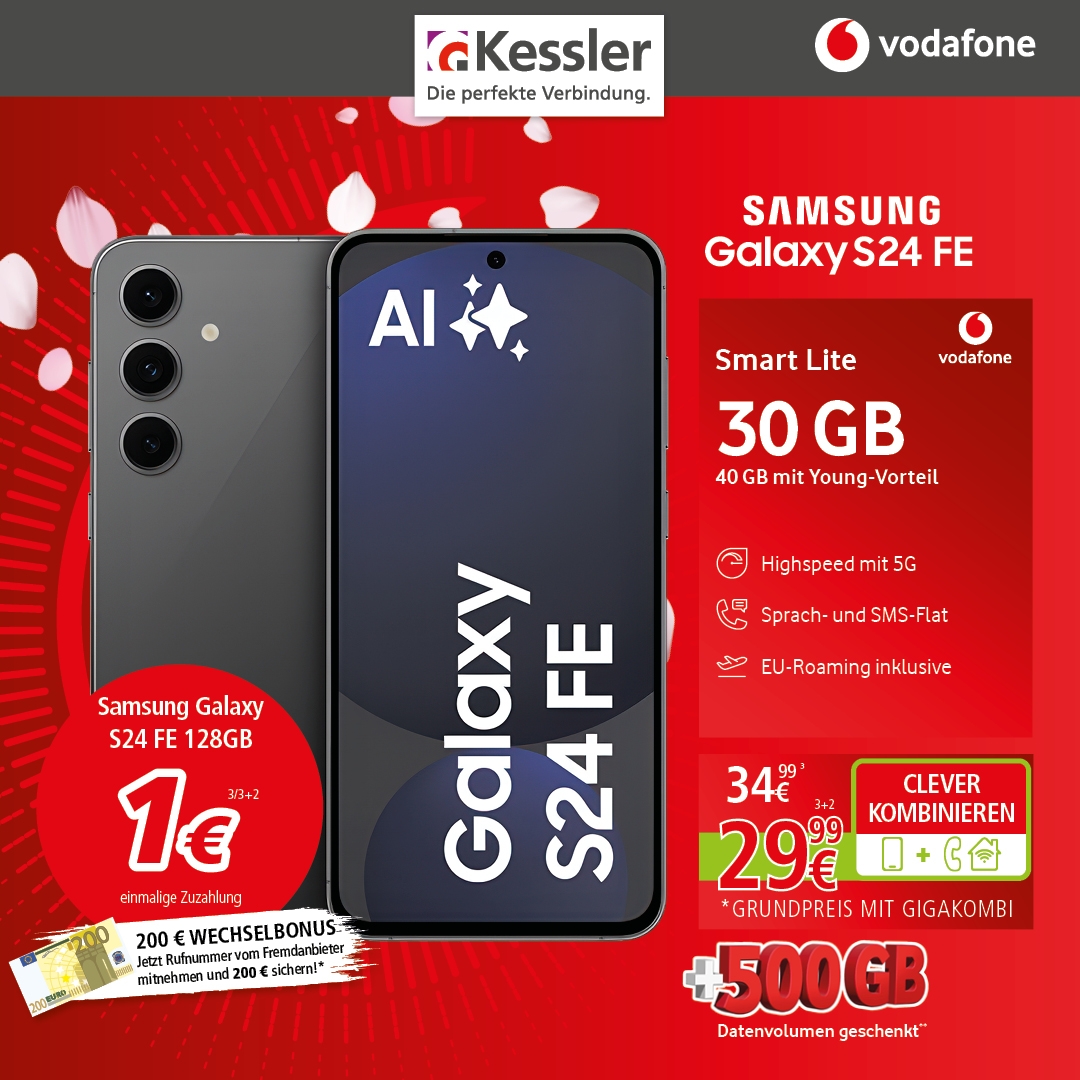 Vodafone Smart Lite mit Samsung Galaxy S24 FE 128G