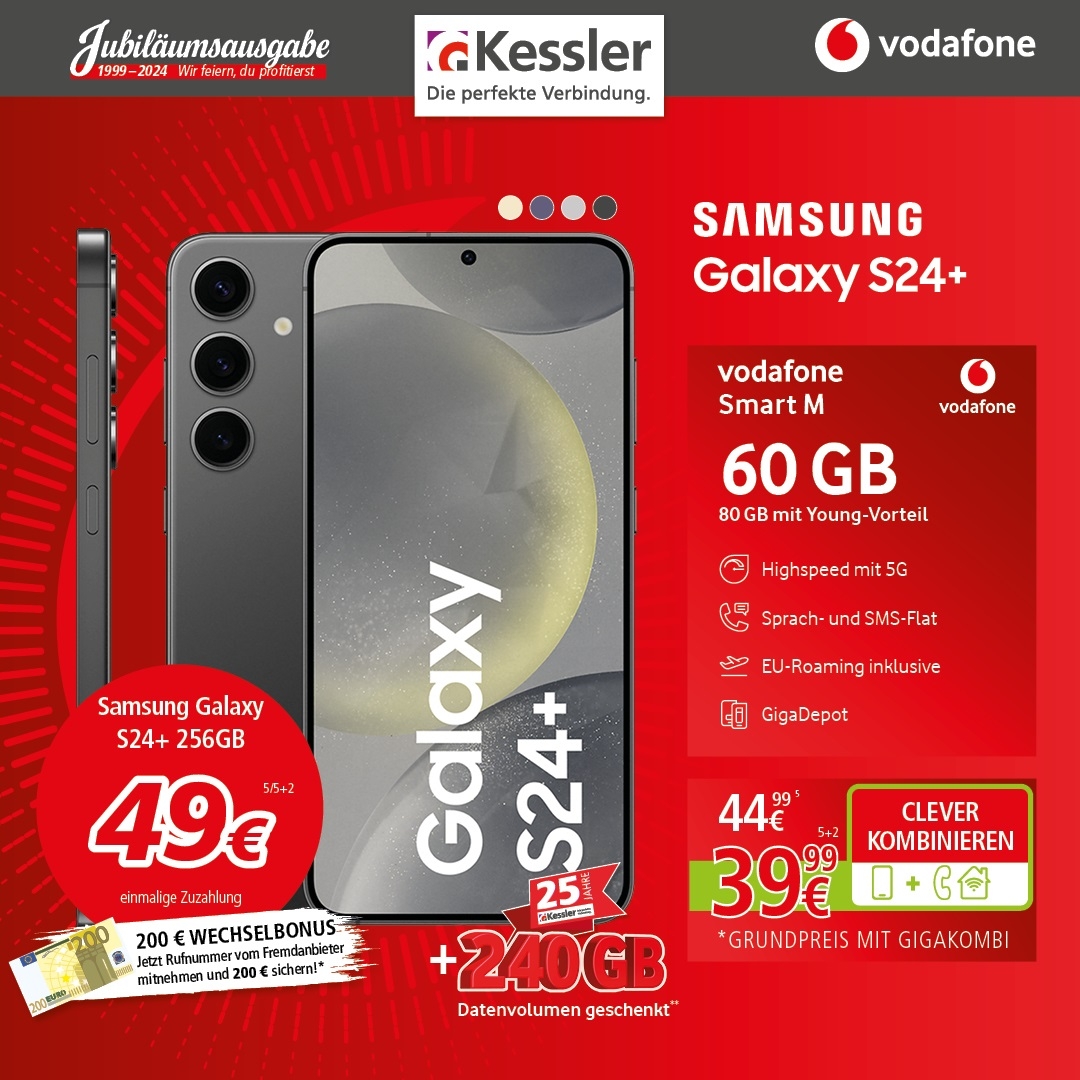 Vodafone Smart M mit Samsung Galaxy S24+