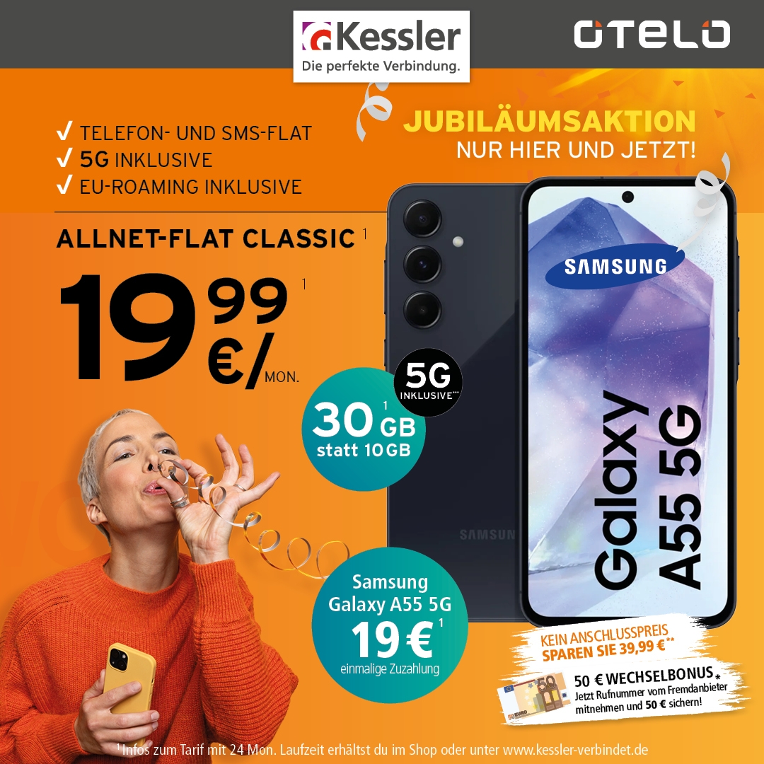 OTELO Classic 30GB mit Samsung A55